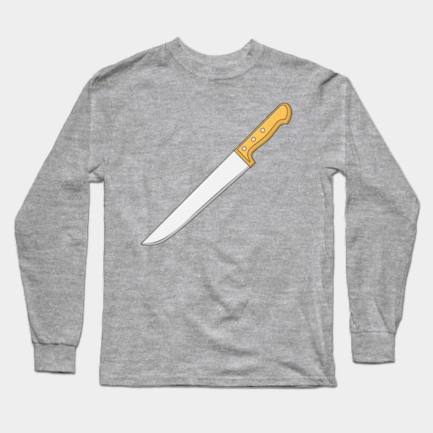Kitchen Knife Long Sleeve T-Shirt by KH Studio